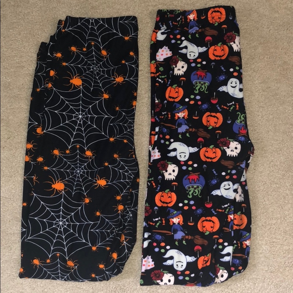 2 pair super soft Halloween leggings
